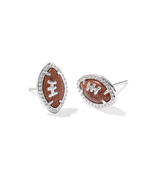 KENDRA SCOTT FOOTBALL STUD EARRINGS