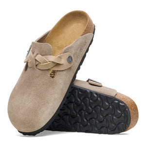 BIRKENSTOCK BOSTON BRAIDED SUEDE NARROW