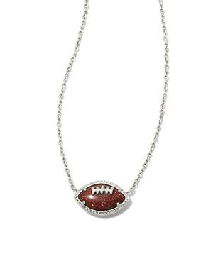 KENDRA SCOTT FOOTBALL SHORT PENDANT NECKLACE