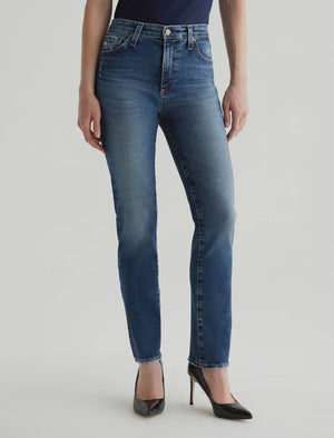 MARI MID RISE SLIM STRAIGHT LEG