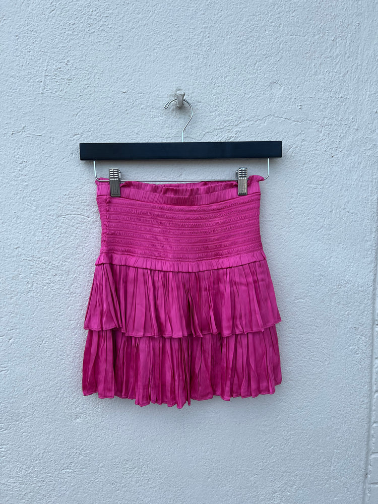 SMOCKED LAYERED SKIRT