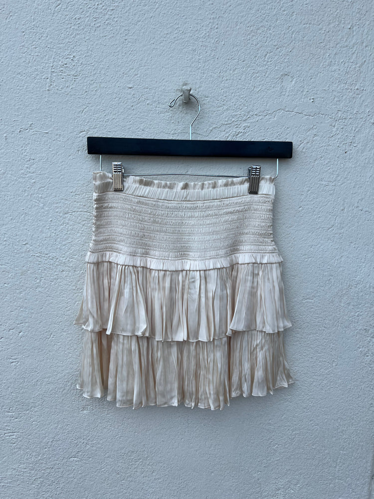 SMOCKED LAYERED SKIRT