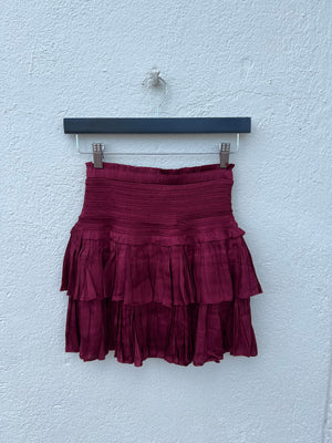 SMOCKED LAYERED SKIRT