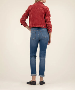 JULIE CORDUROY CROP JACKET