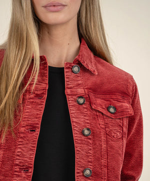 JULIE CORDUROY CROP JACKET