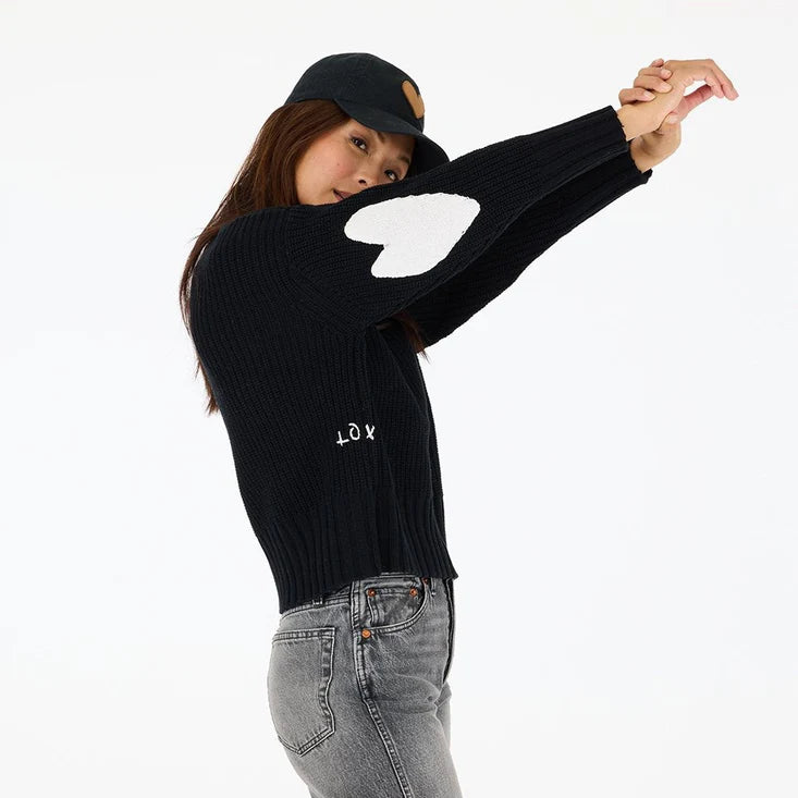 MARLOW IMPERFECT HEART SWEATER