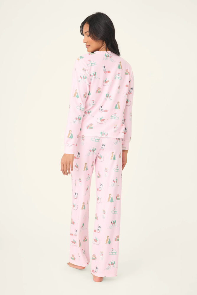 PEACE&PAWLIDAYS PANT PJ SET