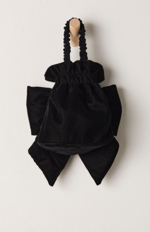 BELLE VELVET BOW BAG