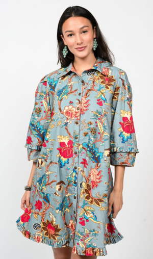 RUFFLED EDGES DRESS