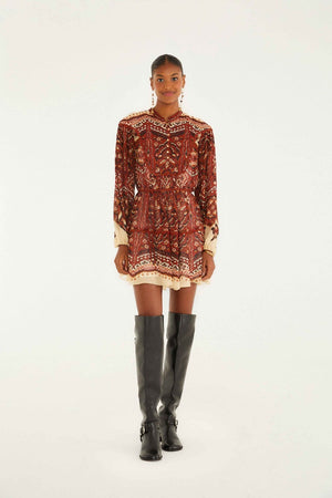 AINIKA TAPESTRY LS DRESS