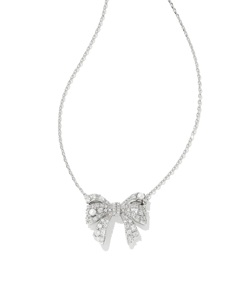 KRISTA BOW PENDANT NECKLACE