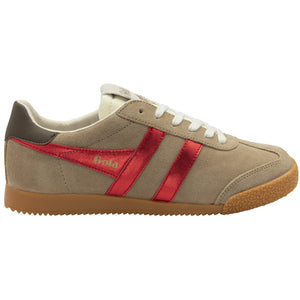 ELAN GLITZ TRAINER LT CARAMEL/RED/DK BROWN